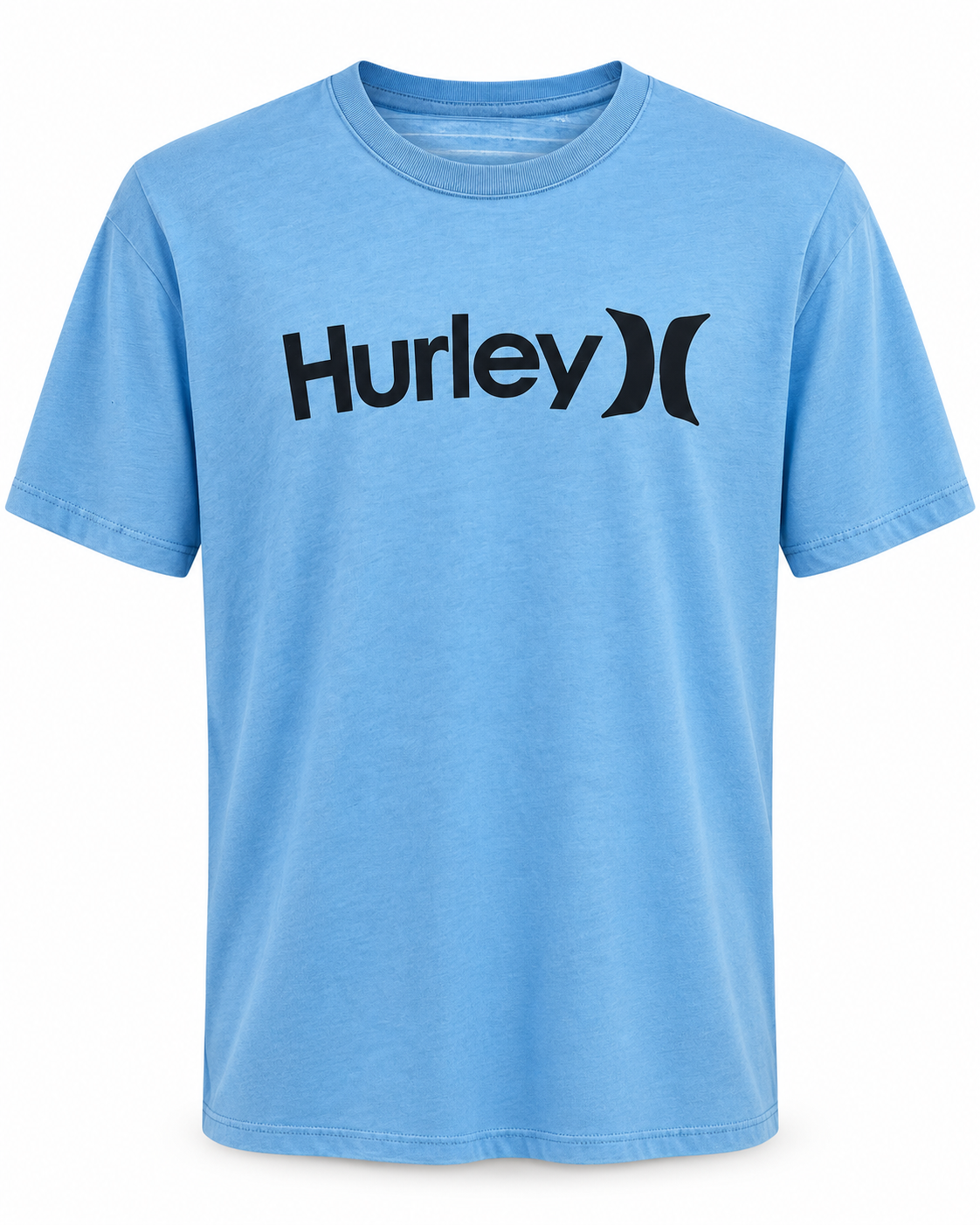 Polera Hombre Logo Celeste