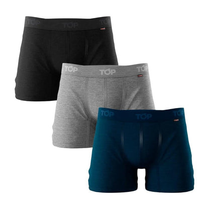 Tripack Boxer Medio Algodon Cobre Hombre