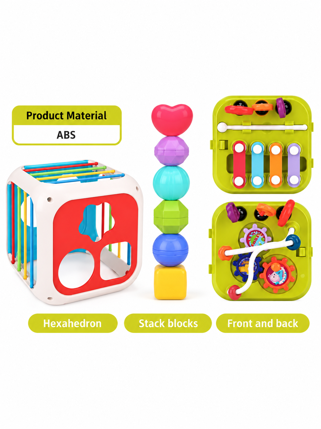 Cubo Didactico Educativo  7 En 1