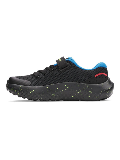 Zapatilla Niño Running Surge 4 AC Negro Amarillo