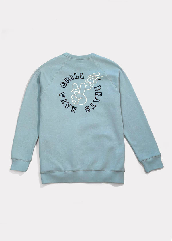 Polerón Hombre Crewneck Chill Teal