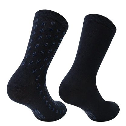 Calcetín Hombre Hilo Espiga 2 Pares Azul