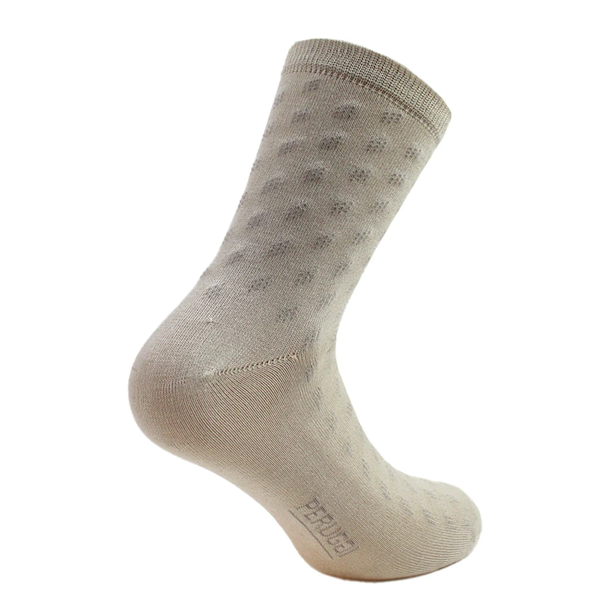 Calcetín Hombre Hilo Espiga 2 Pares Beige