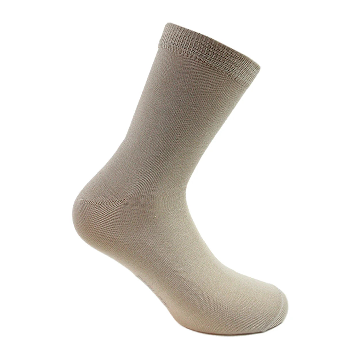 Calcetín Hombre Hilo Espiga 2 Pares Beige