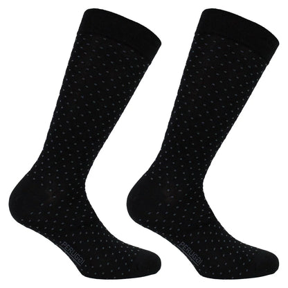 Calcetín Hombre Hilo Surtido 2 pares Negro