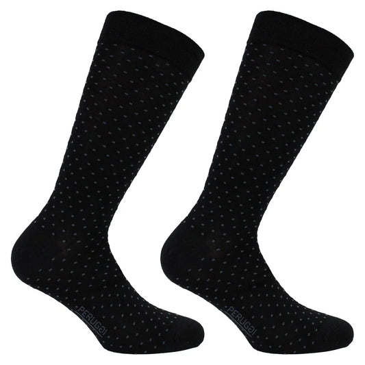 Calcetín Hombre Hilo Surtido 2 pares Negro