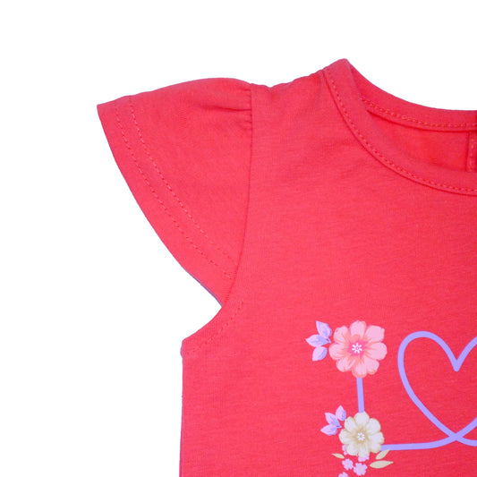 Polera Bebe Niña Coral