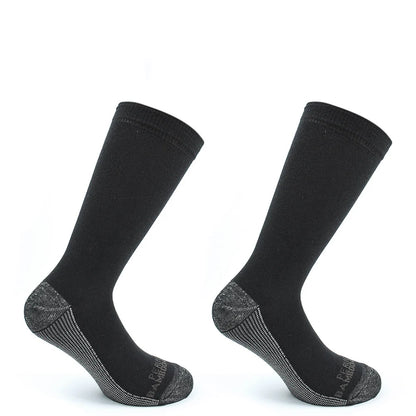 Calcetin Hombre Cobre + Bamboo Liso Largo Americano 2 Pares Marengo