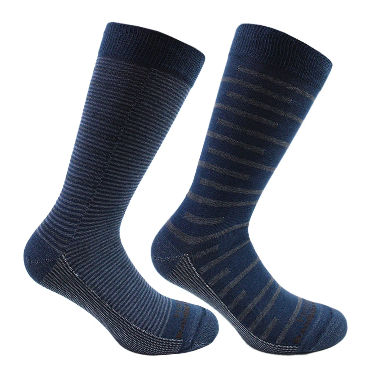 Calcetín Hombre Cobre + Bamboo Diseño Largo Americano Azul