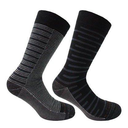 Calcetín Hombre Cobre + Bamboo Diseño Largo Americano Negro