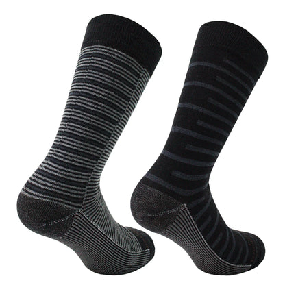 Calcetín Hombre Cobre + Bamboo Diseño Largo Americano Negro