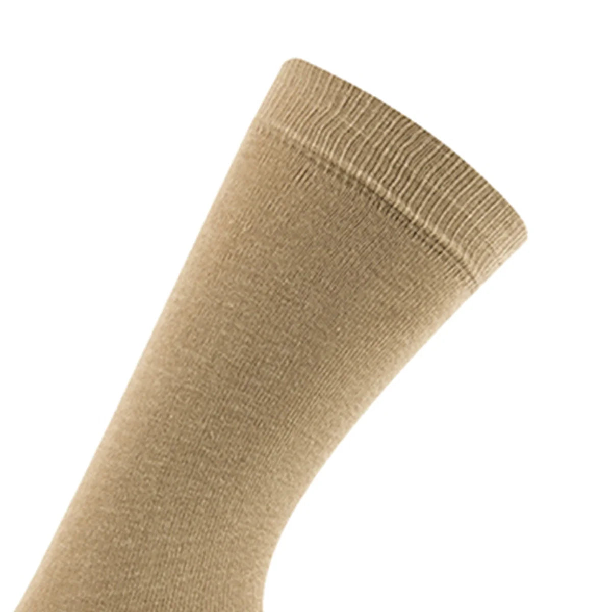 Calcetin Hombre Bamboo Liso Largo Americano Dos Pares Beige