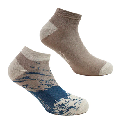 Calcetín Hombre Bamboo Pintura 2 Pares Camel