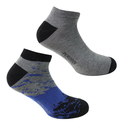 Calcetín Hombre Bamboo Pintura 2 Pares Negro