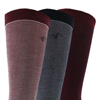 Calcetín Hombre Bamboo Puntos Largo Americano 3 Pares Azul