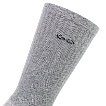Calcetin Hombre Cobre + Algodón Deportivo Largo ¾ 2 Pares Gris