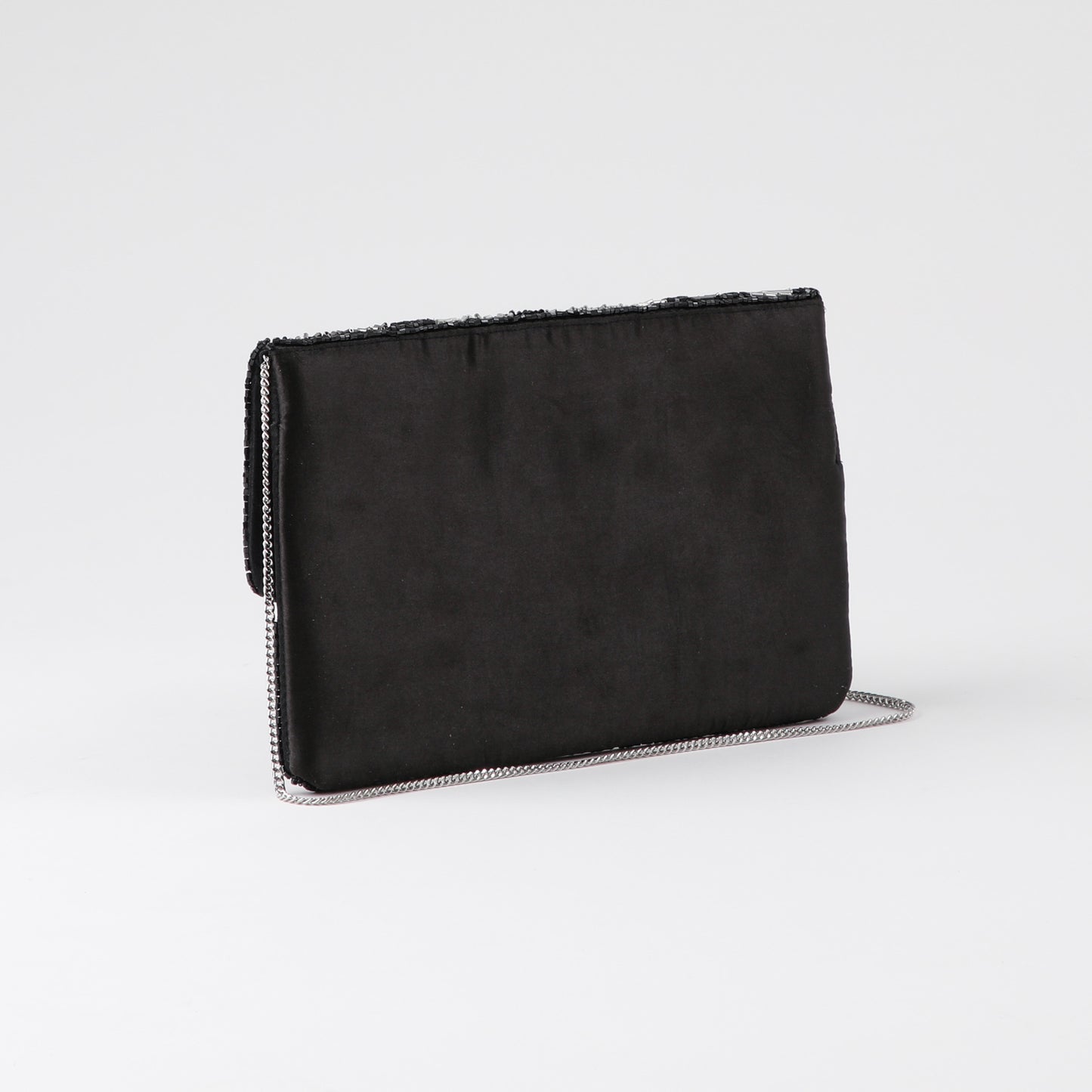 Cartera De Fiesta Mostacilla Radial Plateado Humana