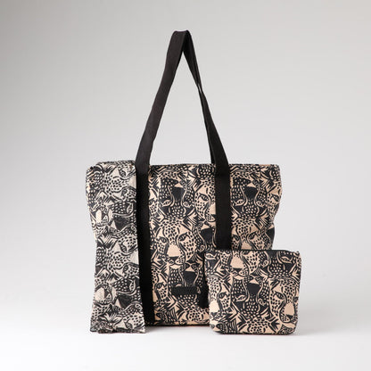 Set Cartera, Estuche y Pareo Graco Jaguar Playa Humana