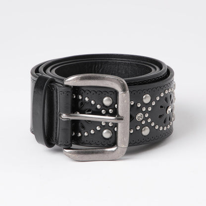 Cinturón Mujer Calados Negro Humana