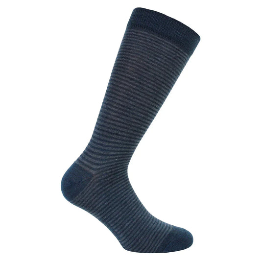 calcetín-hombre-lana-merino-rayas-azul-