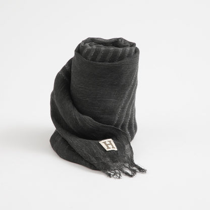 Pañuelo Mujer Liso Emil Lurex Gris Humana