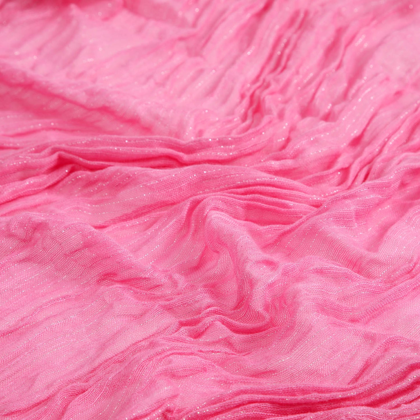 Pañuelo Mujer Liso Fucsia Plisado Humana