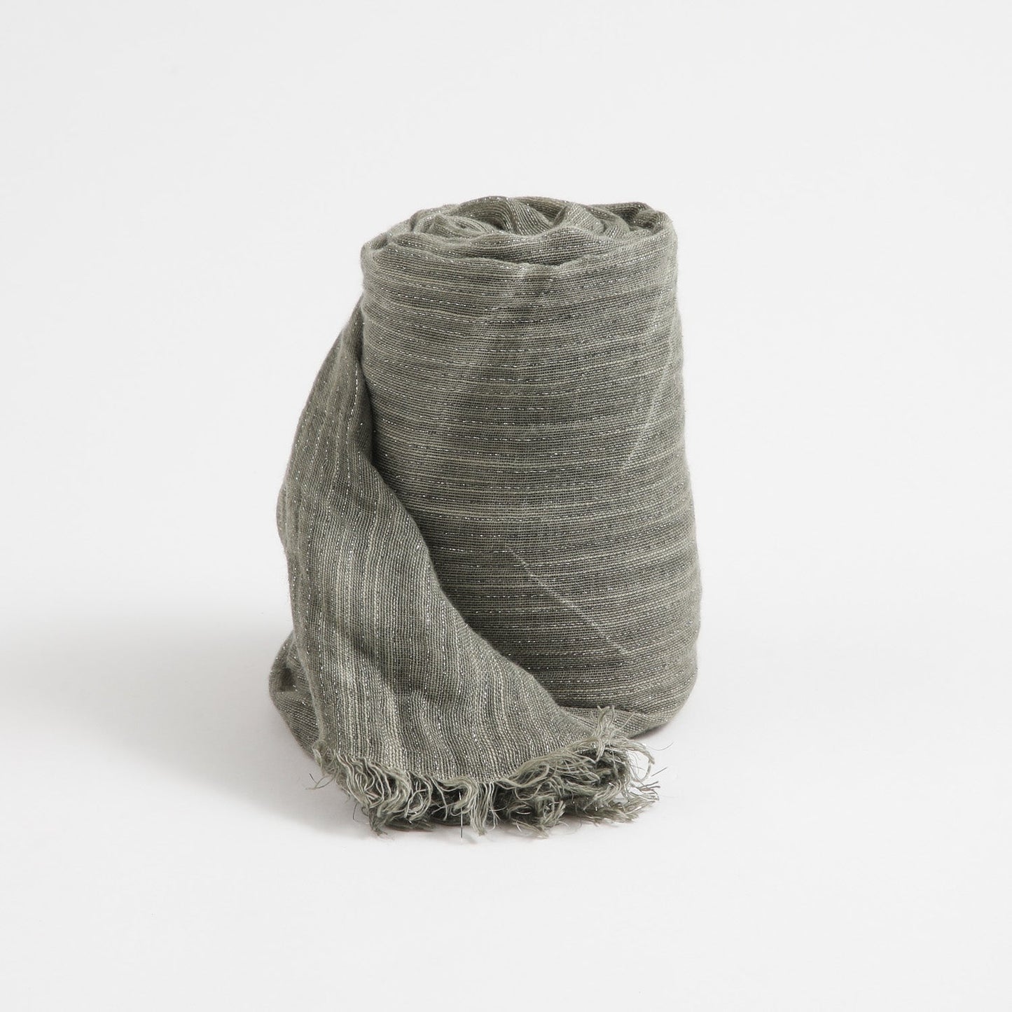 Pañuelo Mujer Liso Verde Plisado Humana