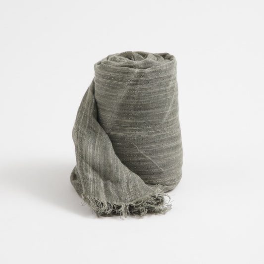 Pañuelo Mujer Liso Verde Plisado Humana