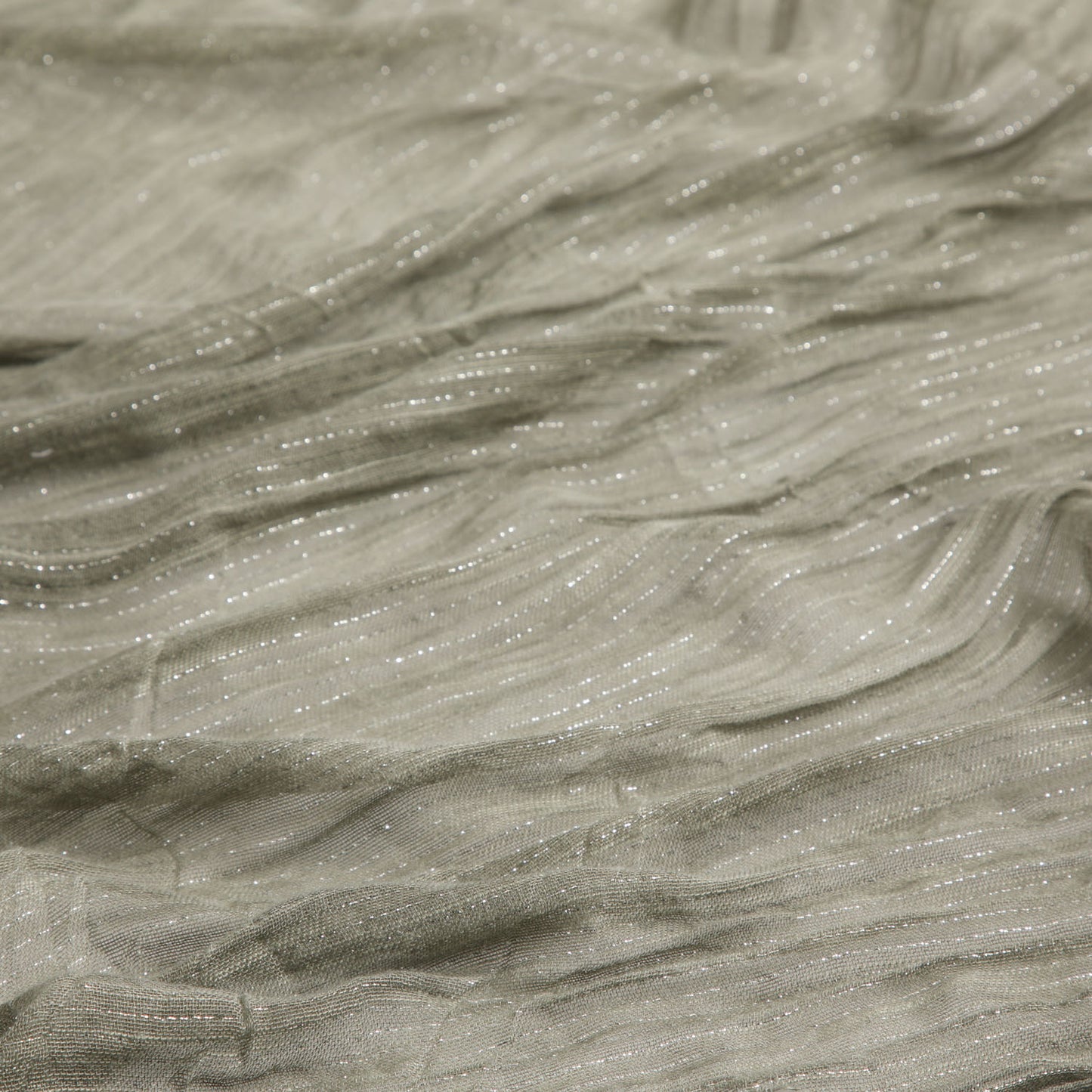 Pañuelo Mujer Liso Verde Plisado Humana