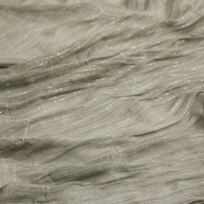 Pañuelo Mujer Liso Verde Plisado Humana