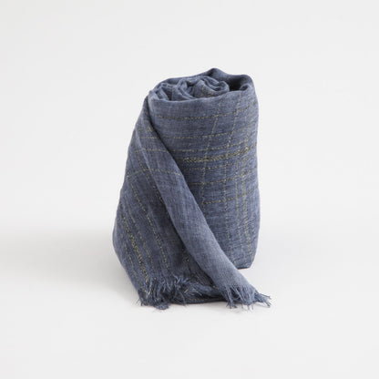 Pañuelo Mujer Liso Blue Lurex Humana