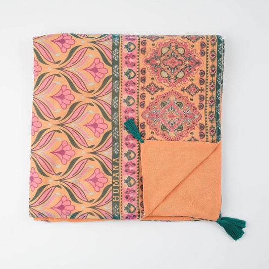 Toalla Reversible Argos Naranjo Humana