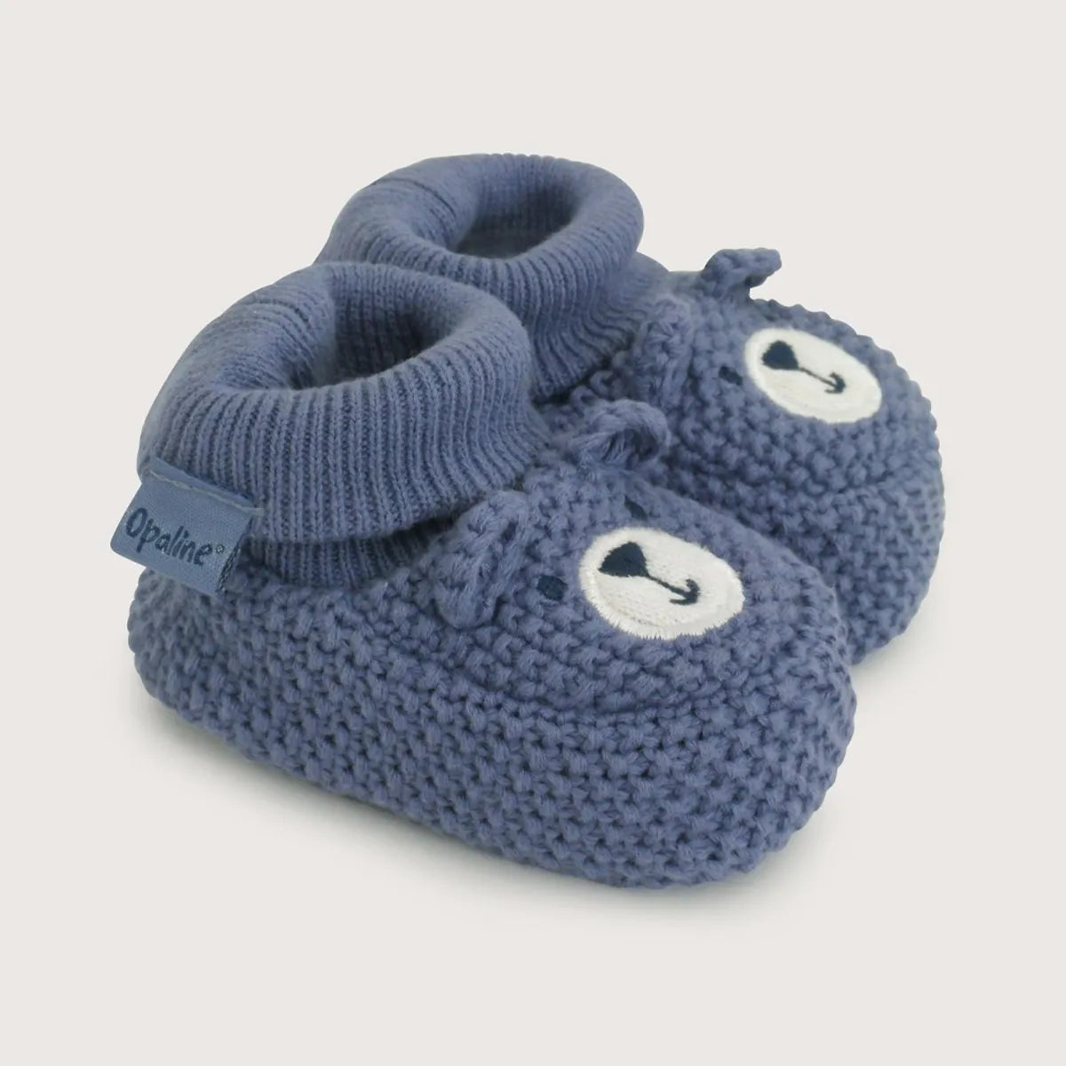 Pantufla Bebé Niño Oso Azul