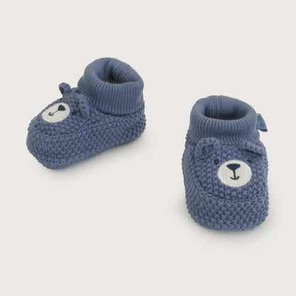 Pantufla Bebé Niño Oso Azul