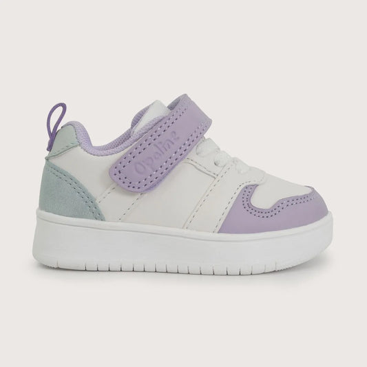 Zapatilla Niña Blanca con Lila