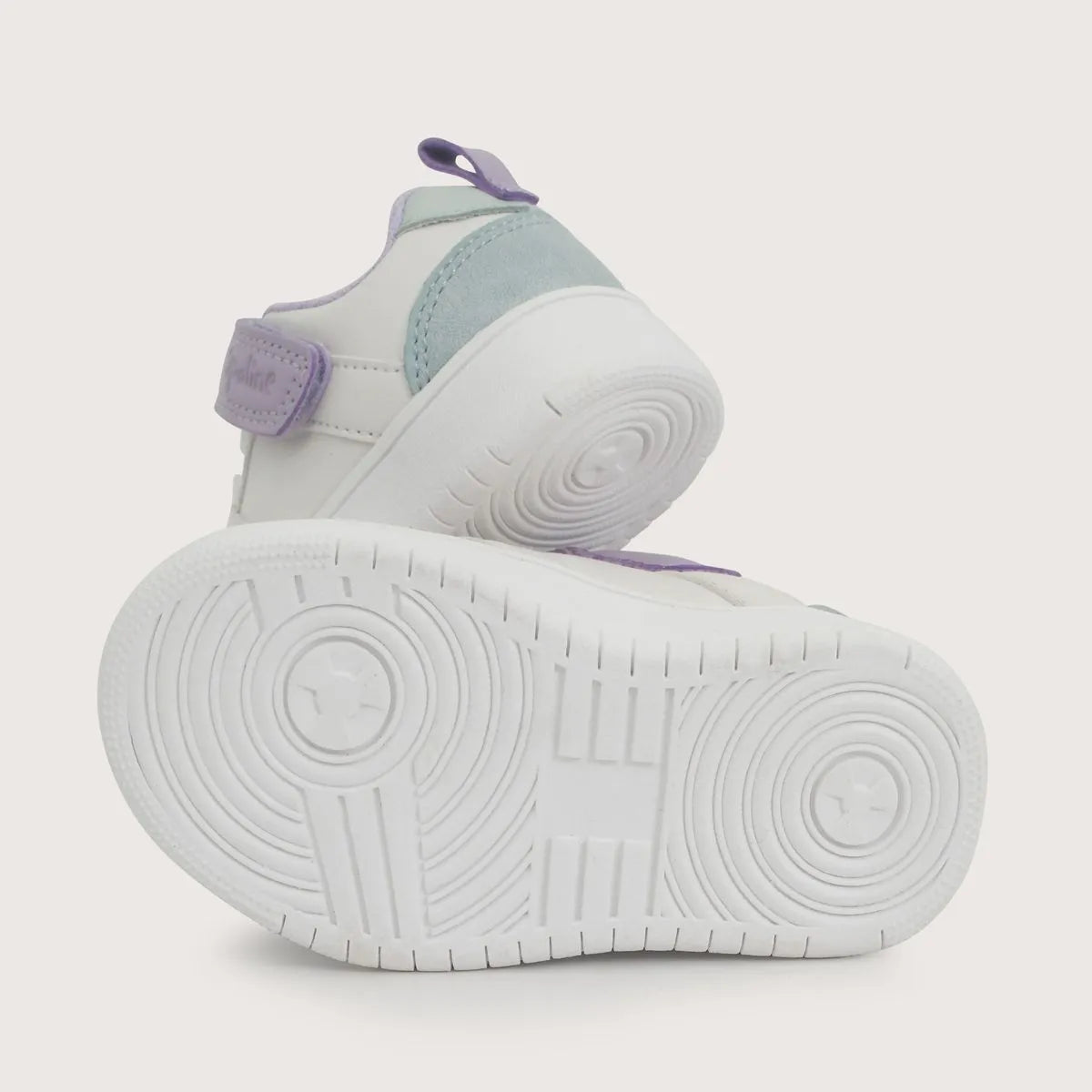 Zapatilla Niña Blanca con Lila