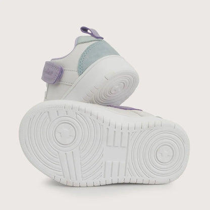 Zapatilla Niña Blanca con Lila