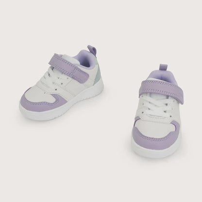 Zapatilla Niña Blanca con Lila