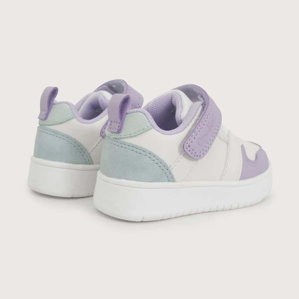 Zapatilla Niña Blanca con Lila