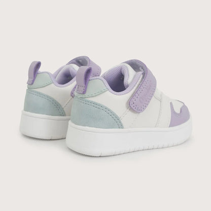 Zapatilla Niña Blanca con Lila