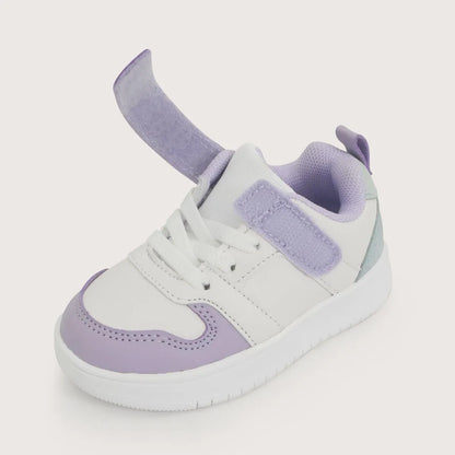 Zapatilla Niña Blanca con Lila