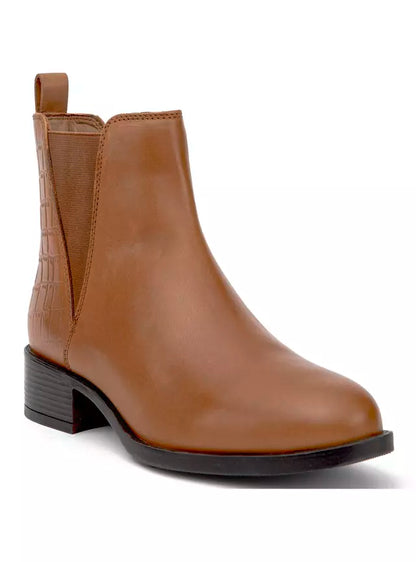 Bootie Mujer Eras Cuero Tostado