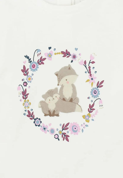 Polera de Bebé Niña Crudo Mapache