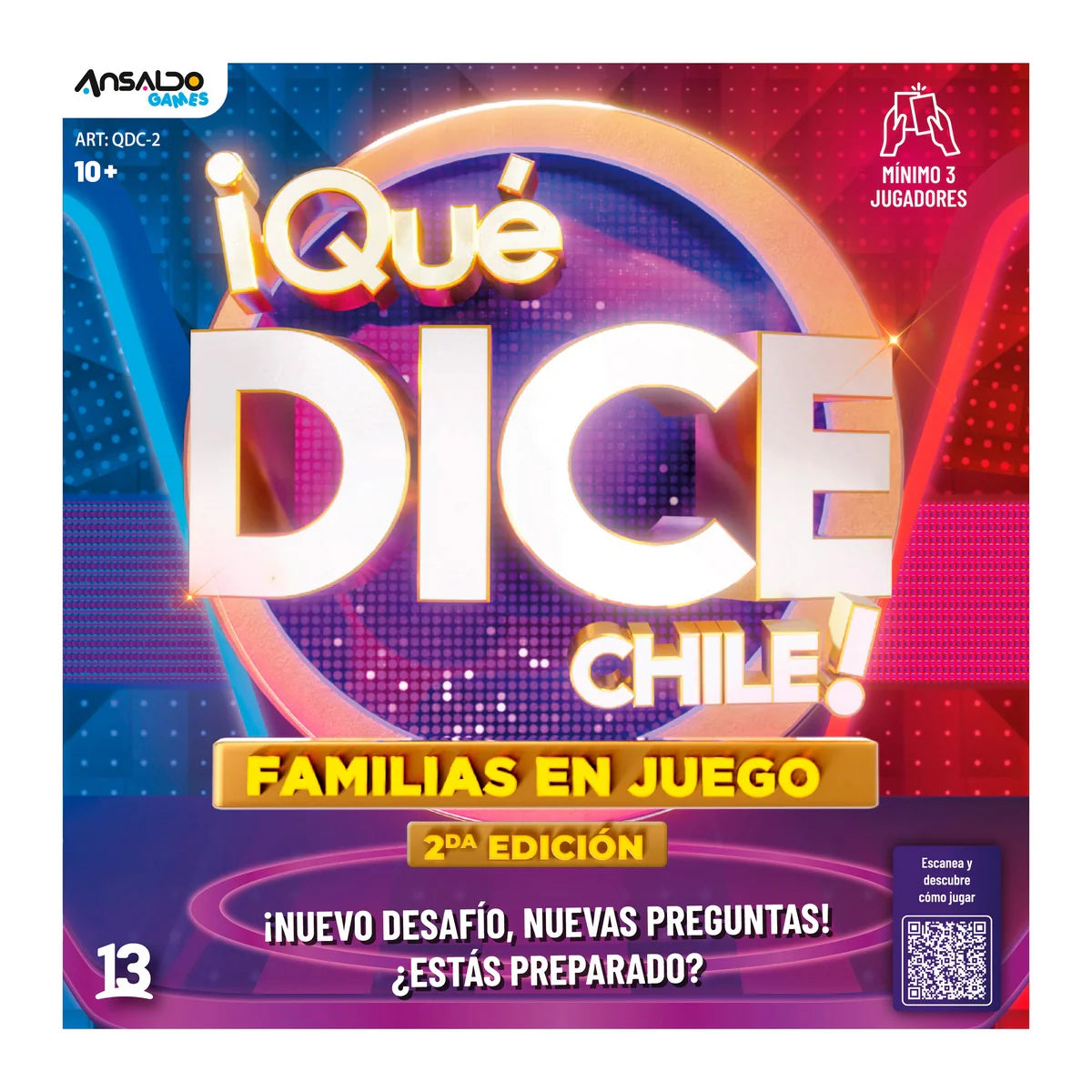 Juego De Mesa Qué Dice Chile "Familias En Juego"