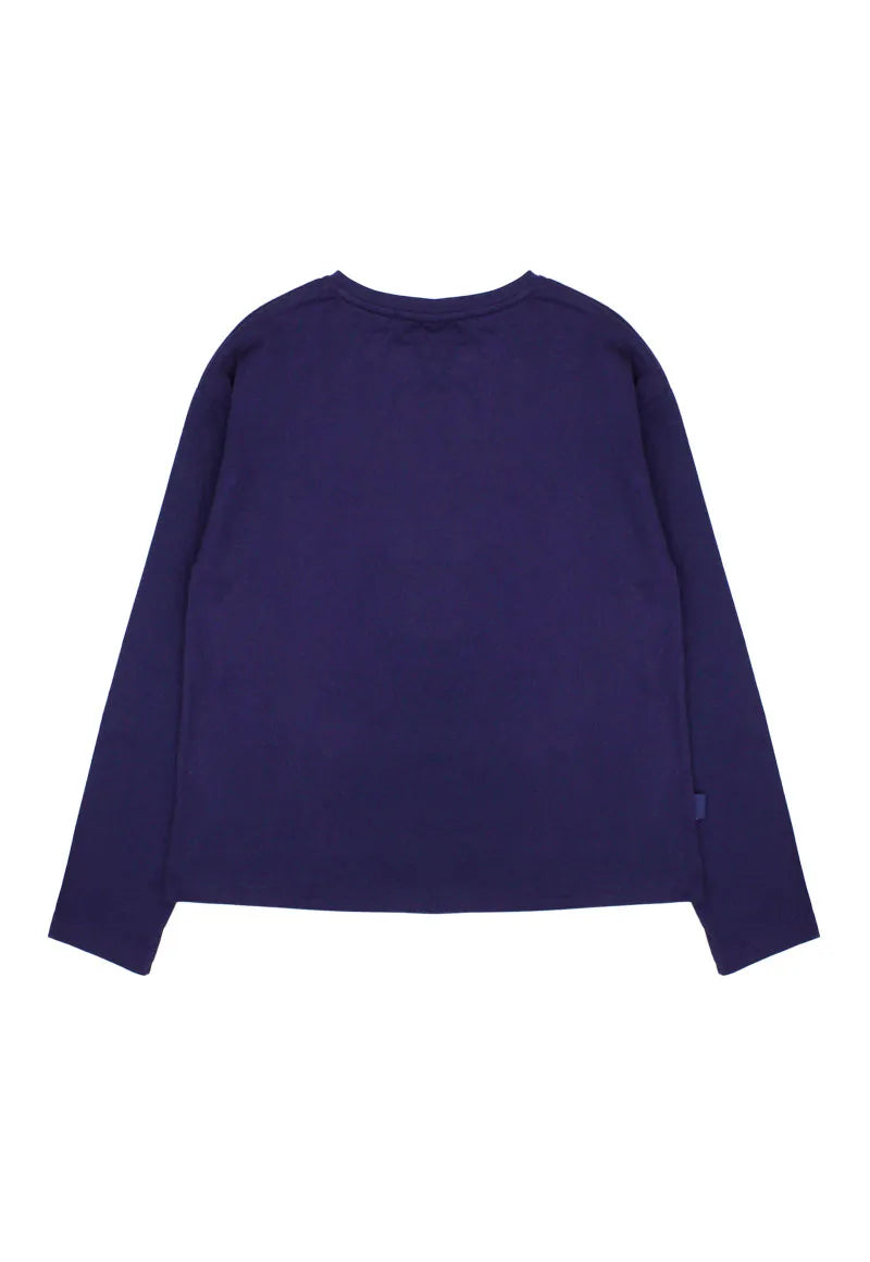 Polera de Niña Azul Corazon