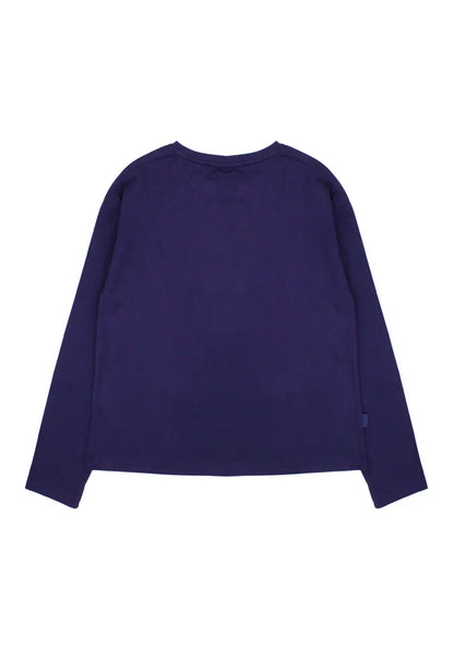 Polera de Niña Azul Corazon