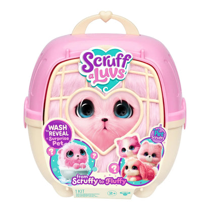 Peluche Rescátame Con Casita Y Accesorios Scruff A Luvs - Gato Rosado