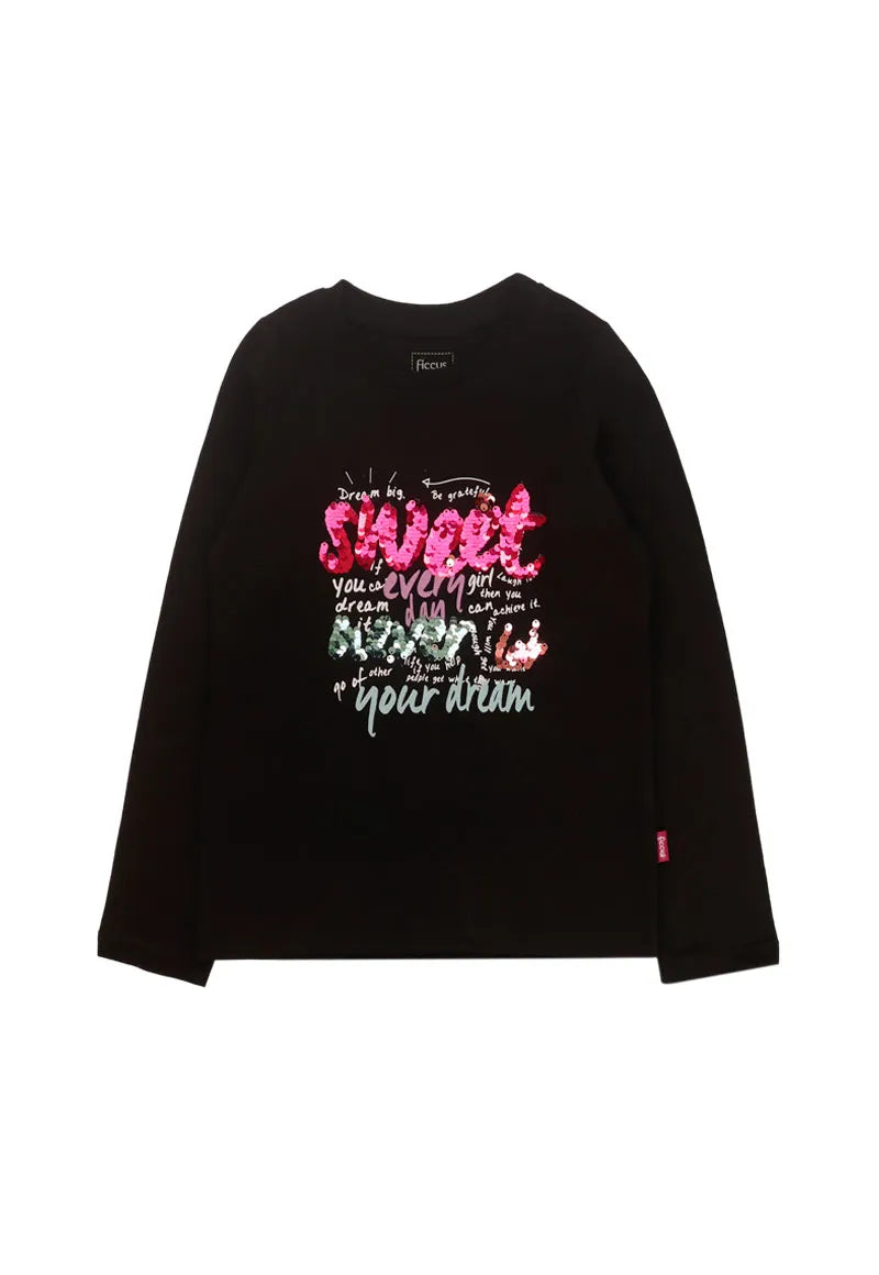 Polera Niña Negro