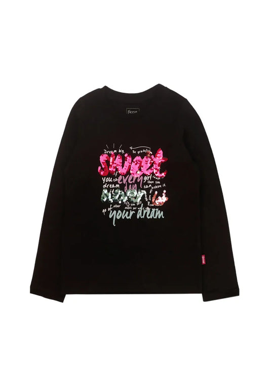 Polera Niña Negro