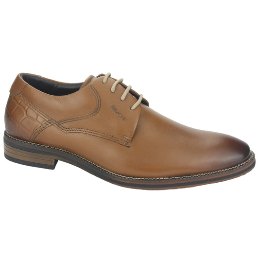 Zapato Hombre Con Cordon 3941 Cuero Café Whisky